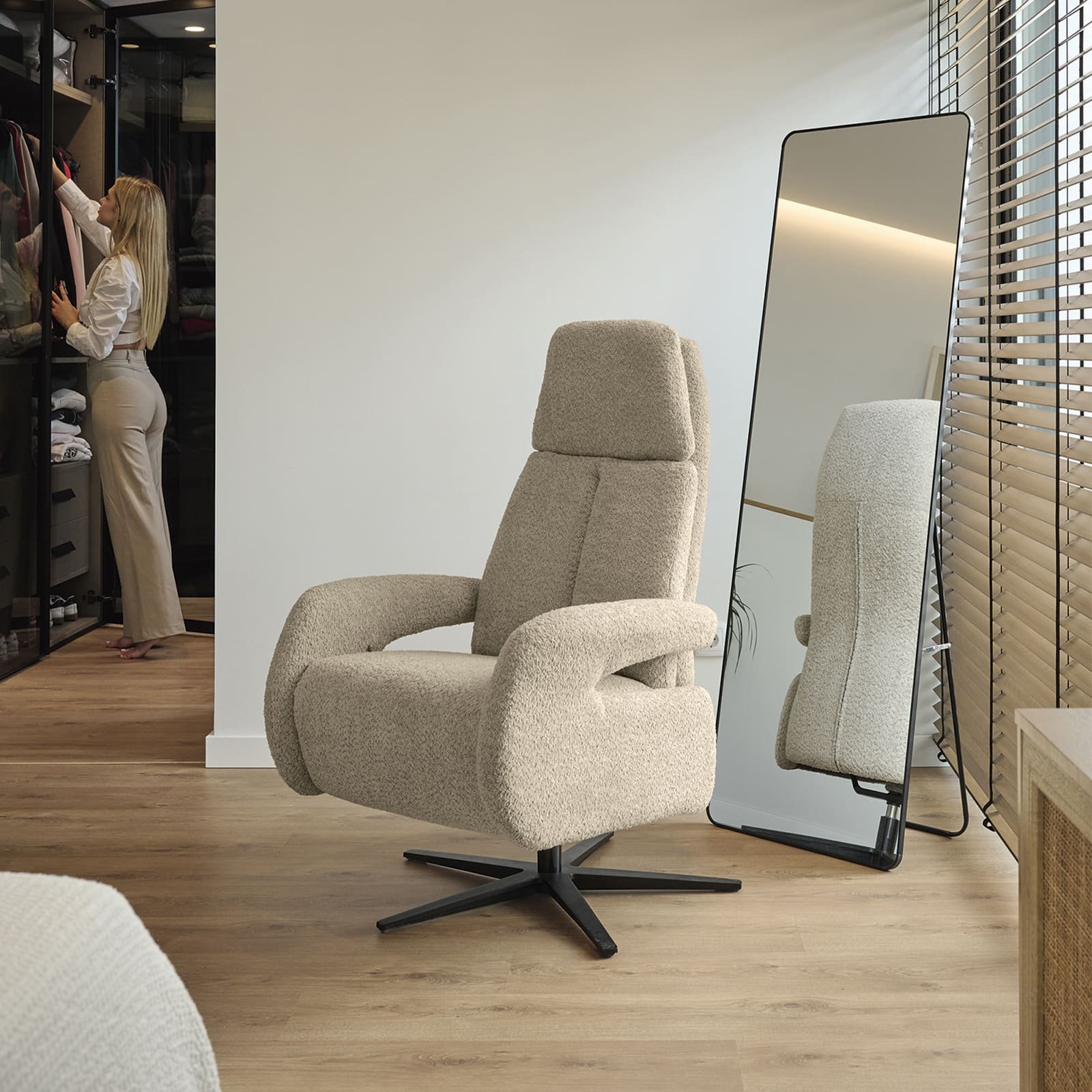 Fauteuil de relaxation électrique Mopal Black – Canapé Décor Istres Martigues